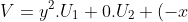 V = y^2.U_1 + 0.U_2 + (-x).U_3